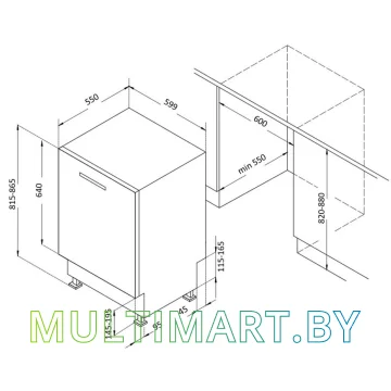 Посудомоечная машина Korting KDI 60575 картинка 7
